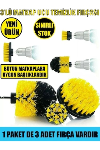 İsgstore 3'lü Matkap Ucu Temizlik Fırçası