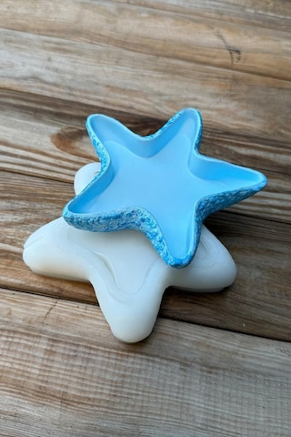Deniz Yıldızı Silikon Kap Kalıbı Beyaz