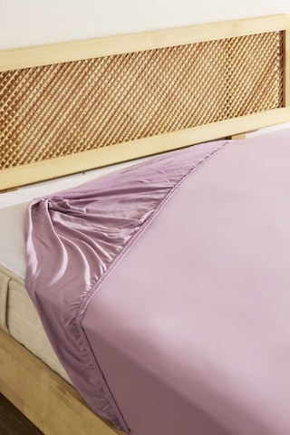 Karaca Home Penye Çift Kişilik %100 Pamuk Lastikli Çarşaf Pembe Pembe