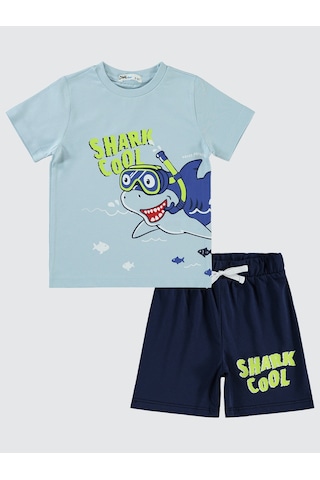 Civil Boys Erkek Çocuk Pijama Takımı 2-5 Yaş Buz Mavi Buz Mavi