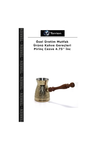 Özel Üretim Mutfak Ürünü Kahve Gereçleri Pirinç Cezve 4.75'' İnc