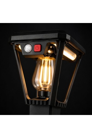 Sakura 25w Solar Led Bahçe Armatürü - 2'si 1 Arada Kazıklı Çim Armatürü Ve Duvar Apliği, 3200k Günışığı, Ip44 Suya Dayanıklı, 3 Kademe Işık Modlu, Sensörlü Güneş Enerjili Dış Mekan Aydınlatma Diğer