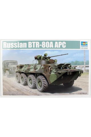 Trumpeter 01595 1/35 Ölçek, Rus Btr-80a Apc, Zırhlı Personel Taşıyıcı, Plastik Model Kiti-55719