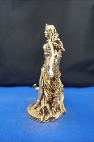 Hera Mitolojik Tanrıça Heykeli 25 Cm Dekoratif Biblo, Ev & Ofis Aksesuarı Altın