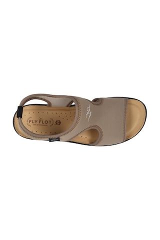 Sandalet Kadın 55 E71 Lb Fly Flot Cloth Woman Sandal Taupe Taba