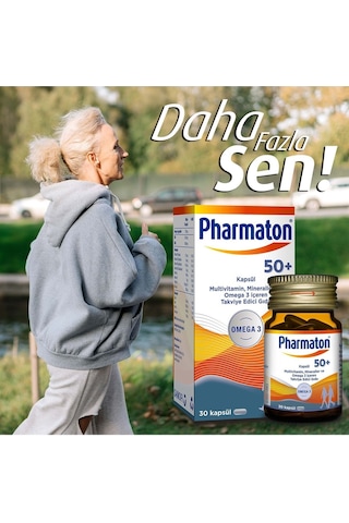 Pharmaton 50 Plus Omega 3 Içerikli 30 Kapsül