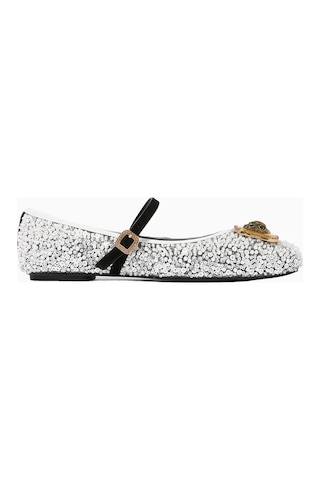 Kurt Geiger Pimlico Ballerina Kumaş Lüks Stil Kadın Babet Çok Renkli