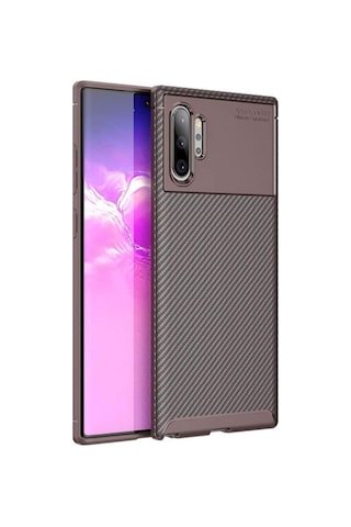 Samsung Galaxy Uyumlu Note 10 Plus Karbon Görünüm Negro Silikon Kilif 545333738
