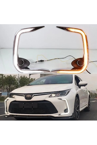 Toyota Corolla 2019-2020-2021 Gündüz Ledi Sarı Beyaz