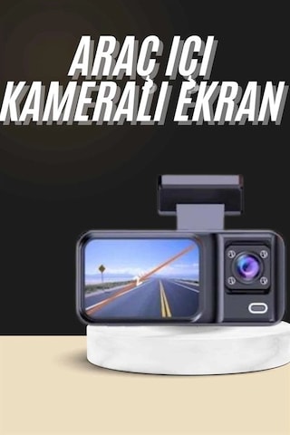 1080p Sürüş Kaydedici 2 İnç Araç Araba Ön İç Arka Dvr Ips Ekran 32755701