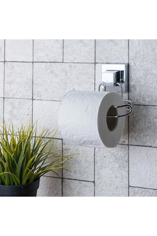 Teknotel Yapışkanlı Tuvalet Kağıtlığı Aparatı Krom Ef271