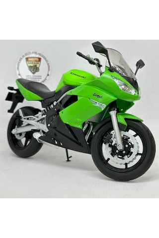 Kawasaki Ninja 650r 1:10 Diecast Lisanslı Motosiklet Model 22 Cm Koleksiyonluk & Biblo Maket