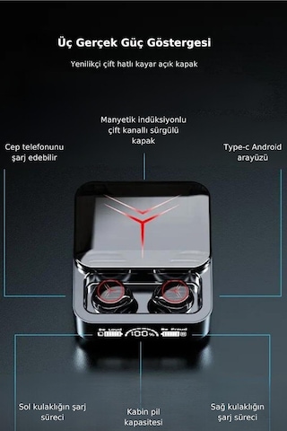 Bakeey M88 Plus Powerbank Özellikli Bluetooth Kulak İçi Kulaklık