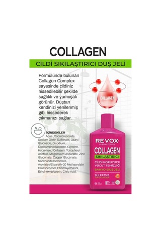 Revox Collagen Cildi Sıkılaştırıcı Sülfatsız Banyo Ve Duş Jeli 400 ML