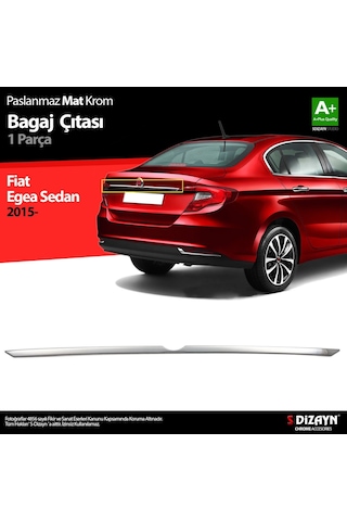S-dizayn Fiat Egea Sd Krom Bagaj Çıtası 2015 Üzeri A+ Kalite Mat Krom