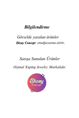 Xupıng Özel Seri Zirkon Taşlı 14k Altın Kaplama Bayan Küpe