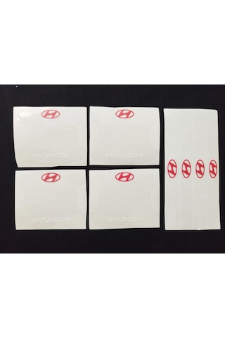 Hyundai Marka Uvbaskılı Kapı Kolu Koruma Folyoseti Çizik Önleyici