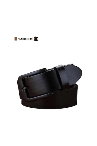 Trend Hakiki Deri Erkek Spor Kemer 4.5Cm Siyah 0160