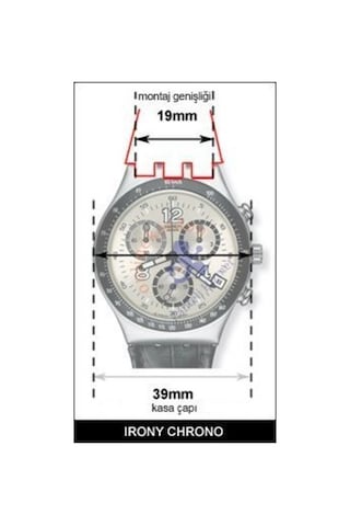 Swatch Uyumlu 19Mm Beyaz Silikon Kordon