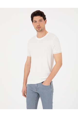 Pierre Cardin Erkek Ekru Kazak /triko 50303616-vr019 Ekru