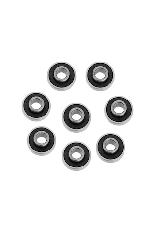 Trendooze Tekerlek Siyah Rulmanı Parça Metal Longboard Kaykay Entegre 8x22x7 8 Gf Siyah