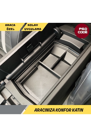 Yeni Kasa Jeep Compass 2025 Ve Üzeri Orta Konsol Kolçak, Saklama Kutusu, Kolçak Düzenleyici