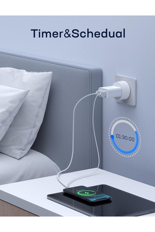 Shineyee 4 Adet Beyaz Akıllı Fıçık: Wifi İle Uzaktan Kontrol, Zamanlayıcı, Alexa Ve Google Home Uyumlu, Hub Gerektirmeyen Fcc Etl Onaylı Mini Soket