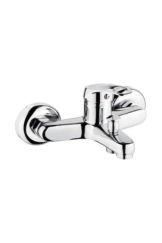 Asur Banyo Bataryası Çift Girişli 40'lık Pirinç Lüx, Modern Ve Şık KROM