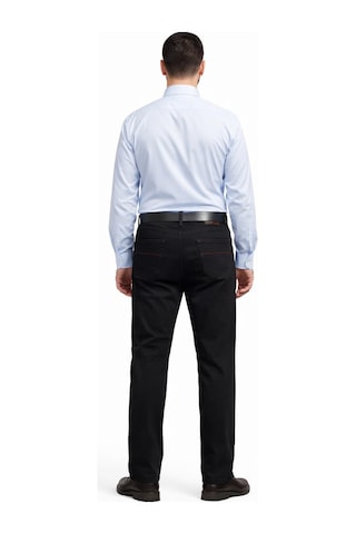 Denim Loni Black Lee Denim Regular Fit Likralı Erkek Petek Desen Kot Pantolon-5398 Siyah