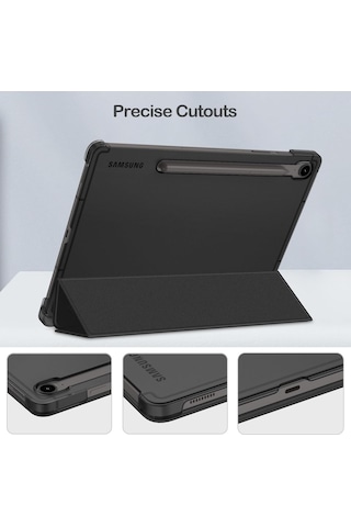 Samsung Galaxy Tab S10 Fe Plus 13.1 İnç Kılıf Smart Uyku Modlu Kalem Bölmeli