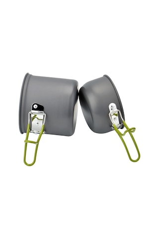 Ultra Hafif Kamp Tencere Seti Yeşil Yeşil