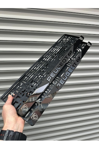 Vipplaka Peugeot Uyumlu Ortası Mat Plakalık