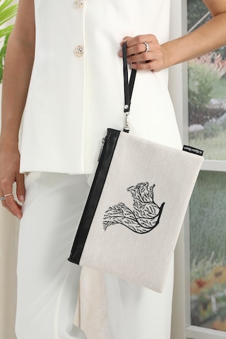 Ju Yaratıcı Tasarım Nakışlı İşlemeli Portföy Ve Clutch Çanta Geyi
