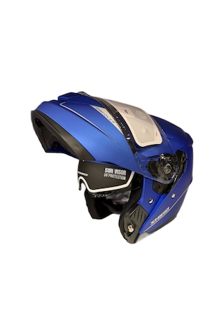 Shiro Discover Sv Çene Açılır Kask Mat Mavi