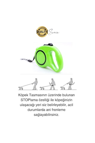 3 Metre Makaralı Otomatik Uzayabilen Geri Çekilebilen Köpek Tasması Boyun Gezdirme Kuvvetli Tutuş Diğer