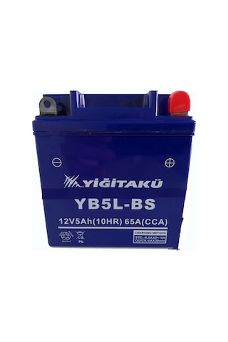 12 V 5 Ah Yiğit Akü Yb5l Bs Motorsiklet Aküsü