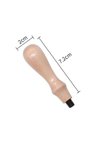 Ahşap Mum Mühürü Sapı Lotus Ağacı M8 Metal Dişli