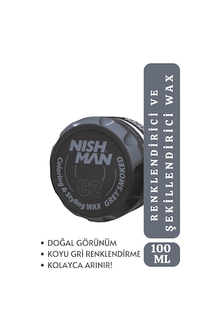 C2 Saç Şekillendirici Beyaz Kapatıcı Wax / % 70 Doğal Beyaz Kapama 100 Ml