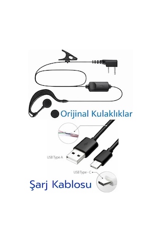 Glr Bf-888s Uhf El Telsizi - 1500 Mah Batarya, El Fenerli 16 Kanal 2 Adet