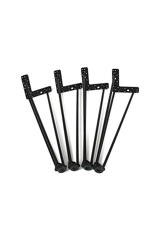 Firkete Sehpa Masa Ayağı 45 Cm. 4 Adet Siyah