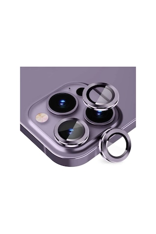 Apple Uyumlu iPhone 14 Pro 14 Pro Max Lens Koruyucu  Derin Mor