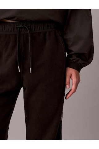 Mıxed Medıa Polar Fleece Jogger-11921 Siyah