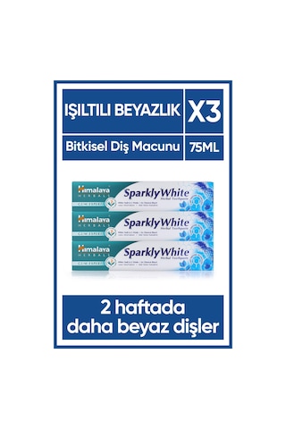 Himalaya Sparkly White Beyazlatıcı Diş Macunu 3 x 75 ML