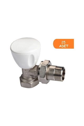25 Adet Eca Rv3 1/2 Köşe Radyatör Valfi Petek Havlupan Vanası 602120641