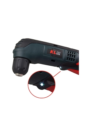 Klpro KLDAM1020 10.8V 2.0 Ah Li-ion Çift Akülü Darbesiz Dik Açılı Matkap Vidalama