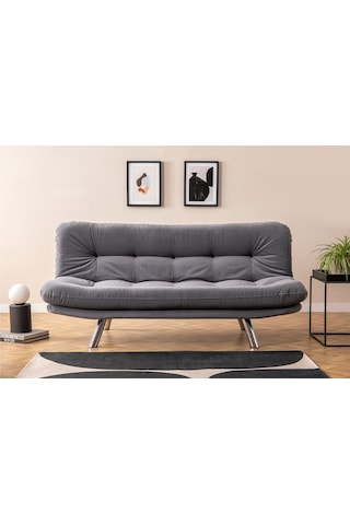 Pafu Hippo Yataklı Üçlü Koltuk - Gri Gri