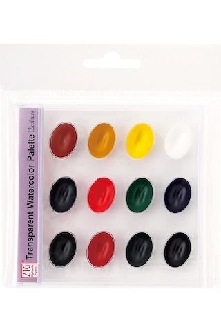 Zig Pigment Tablet Suluboya 12 Renk