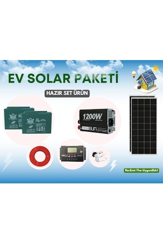 Yayla Karavan Bahçe Solar Sistem Mini Buzdolabı, Led Tv, Aydınlatma Güneş Enerji Sistemi