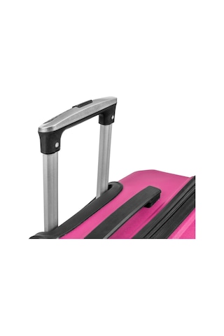 Npo Diamond Pp Polipropilen Kabin, Orta Ve Büyük Boy 3'lü Kırılmaz Valiz Seti-fuşya Fuşya