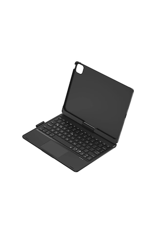 İpad Uyumlu Pro 11 2024 F11 Ats Kılıf Magic Dönen Klavyeli Tablet Kılıf - Siyah - 100 Diğer
